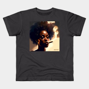 Cigar lady 34 Kids T-Shirt